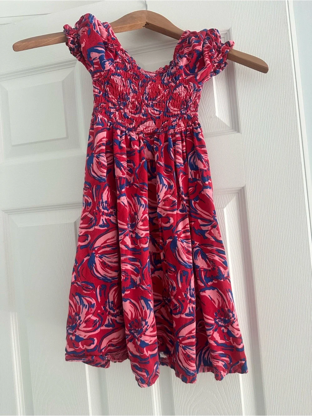Vince Camuto Girls Floral Smocked Sundress, size 4